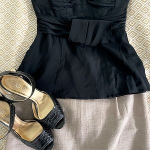 Black Nanette Lepore Corset Top, Size 2